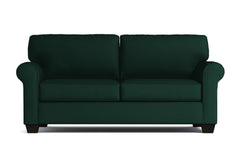 Lafayette Apartment Size Velvet Sleeper Sofa :: Leg Finish: Espresso / Sleeper Option: Deluxe Innerspring Mattress