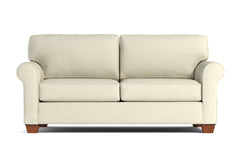 Lafayette Twin Size Sleeper Sofa :: Leg Finish: Pecan / Sleeper Option: Deluxe Innerspring Mattress