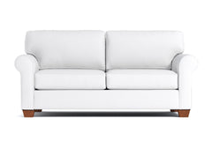 Lafayette Twin Size Sleeper Sofa :: Leg Finish: Pecan / Sleeper Option: Deluxe Innerspring Mattress