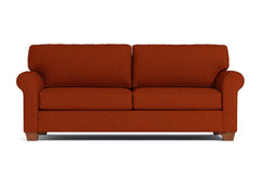 Lafayette Queen Size Sleeper Sofa :: Leg Finish: Pecan / Sleeper Option: Memory Foam Mattress