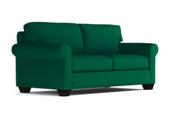 Lafayette Apartment Size Velvet Sleeper Sofa :: Leg Finish: Espresso / Sleeper Option: Deluxe Innerspring Mattress