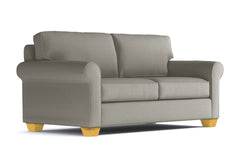 Lafayette Apartment Size Velvet Sleeper Sofa :: Leg Finish: Natural / Sleeper Option: Memory Foam Mattress