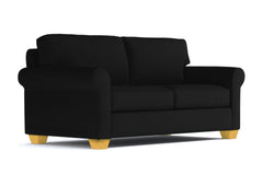 Lafayette Apartment Size Velvet Sleeper Sofa :: Leg Finish: Natural / Sleeper Option: Memory Foam Mattress