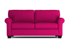Lafayette Apartment Size Velvet Sleeper Sofa :: Leg Finish: Espresso / Sleeper Option: Memory Foam Mattress