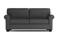 Lafayette Apartment Size Velvet Sleeper Sofa :: Leg Finish: Espresso / Sleeper Option: Deluxe Innerspring Mattress