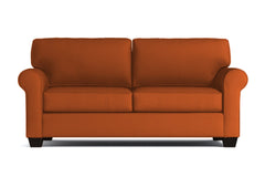 Lafayette Apartment Size Velvet Sleeper Sofa :: Leg Finish: Espresso / Sleeper Option: Deluxe Innerspring Mattress