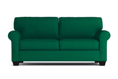 Lafayette Apartment Size Velvet Sleeper Sofa :: Leg Finish: Espresso / Sleeper Option: Deluxe Innerspring Mattress
