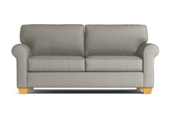 Lafayette Apartment Size Velvet Sleeper Sofa :: Leg Finish: Natural / Sleeper Option: Memory Foam Mattress