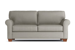 Lafayette Apartment Size Velvet Sleeper Sofa :: Leg Finish: Pecan / Sleeper Option: Deluxe Innerspring Mattress