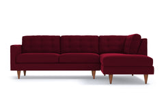 Logan 2pc Sectional Sofa :: Leg Finish: Pecan / Configuration: RAF - Chaise on the Right
