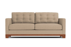 Logan Drive Apartment Size Sleeper Sofa :: Leg Finish: Pecan / Sleeper Option: Memory Foam Mattress