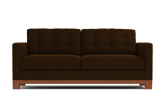 Logan Drive Apartment Size Sleeper Sofa :: Leg Finish: Pecan / Sleeper Option: Deluxe Innerspring Mattress