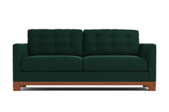 Logan Drive Twin Size Sleeper Sofa :: Leg Finish: Pecan / Sleeper Option: Deluxe Innerspring Mattress