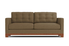Logan Drive Apartment Size Sleeper Sofa :: Leg Finish: Pecan / Sleeper Option: Deluxe Innerspring Mattress
