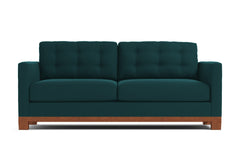 Logan Drive Apartment Size Sleeper Sofa :: Leg Finish: Pecan / Sleeper Option: Deluxe Innerspring Mattress