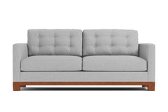 Logan Drive Apartment Size Sleeper Sofa :: Leg Finish: Pecan / Sleeper Option: Deluxe Innerspring Mattress