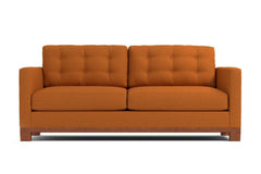 Logan Drive Apartment Size Sleeper Sofa :: Leg Finish: Pecan / Sleeper Option: Deluxe Innerspring Mattress