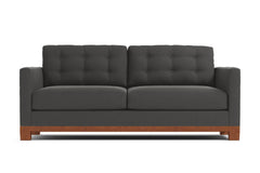 Logan Drive Twin Size Sleeper Sofa :: Leg Finish: Pecan / Sleeper Option: Memory Foam Mattress