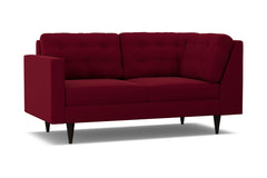 Logan Left Arm Corner Apt Size Sofa :: Leg Finish: Espresso / Configuration: LAF - Chaise on the Left