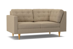 Logan Left Arm Corner Apt Size Sofa :: Leg Finish: Natural / Configuration: LAF - Chaise on the Left