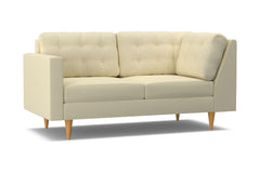 Logan Left Arm Corner Apt Size Sofa :: Leg Finish: Natural / Configuration: LAF - Chaise on the Left