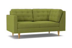Logan Left Arm Corner Apt Size Sofa :: Leg Finish: Natural / Configuration: LAF - Chaise on the Left