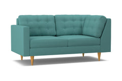Logan Left Arm Corner Apt Size Sofa :: Leg Finish: Natural / Configuration: LAF - Chaise on the Left