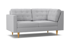 Logan Left Arm Corner Apt Size Sofa :: Leg Finish: Natural / Configuration: LAF - Chaise on the Left