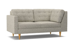 Logan Left Arm Corner Apt Size Sofa :: Leg Finish: Natural / Configuration: LAF - Chaise on the Left