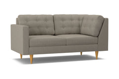 Logan Left Arm Corner Apt Size Sofa :: Leg Finish: Natural / Configuration: LAF - Chaise on the Left