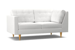 Logan Left Arm Corner Apt Size Sofa :: Leg Finish: Natural / Configuration: LAF - Chaise on the Left