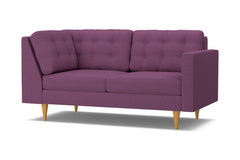 Logan Right Arm Corner Apt Size Sofa :: Leg Finish: Natural / Configuration: RAF - Chaise on the Right