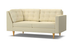 Logan Right Arm Corner Apt Size Sofa :: Leg Finish: Natural / Configuration: RAF - Chaise on the Right