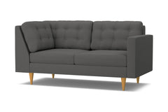 Logan Right Arm Corner Apt Size Sofa :: Leg Finish: Natural / Configuration: RAF - Chaise on the Right