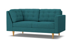 Logan Right Arm Corner Apt Size Sofa :: Leg Finish: Natural / Configuration: RAF - Chaise on the Right