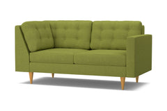 Logan Right Arm Corner Apt Size Sofa :: Leg Finish: Natural / Configuration: RAF - Chaise on the Right