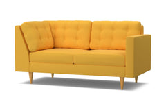 Logan Right Arm Corner Apt Size Sofa :: Leg Finish: Natural / Configuration: RAF - Chaise on the Right
