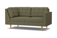 Logan Right Arm Corner Apt Size Sofa :: Leg Finish: Natural / Configuration: RAF - Chaise on the Right