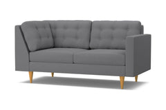 Logan Right Arm Corner Apt Size Sofa :: Leg Finish: Natural / Configuration: RAF - Chaise on the Right