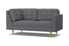 Logan Right Arm Corner Apt Size Sofa :: Leg Finish: Natural / Configuration: RAF - Chaise on the Right
