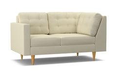 Logan Left Arm Corner Loveseat :: Leg Finish: Natural / Configuration: LAF - Chaise on the Left