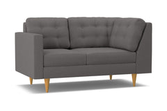 Logan Left Arm Corner Loveseat :: Leg Finish: Natural / Configuration: LAF - Chaise on the Left