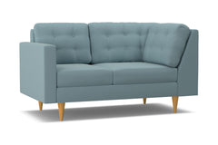 Logan Left Arm Corner Loveseat :: Leg Finish: Natural / Configuration: LAF - Chaise on the Left