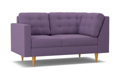 Logan Left Arm Corner Loveseat :: Leg Finish: Natural / Configuration: LAF - Chaise on the Left