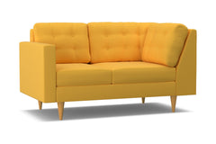 Logan Left Arm Corner Loveseat :: Leg Finish: Natural / Configuration: LAF - Chaise on the Left