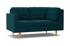 Logan Left Arm Corner Loveseat :: Leg Finish: Natural / Configuration: LAF - Chaise on the Left