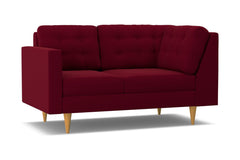 Logan Left Arm Corner Loveseat :: Leg Finish: Natural / Configuration: LAF - Chaise on the Left