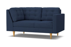 Logan Right Arm Corner Loveseat :: Leg Finish: Natural / Configuration: RAF - Chaise on the Right