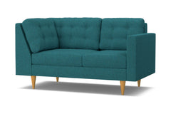 Logan Right Arm Corner Loveseat :: Leg Finish: Natural / Configuration: RAF - Chaise on the Right