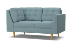 Logan Right Arm Corner Loveseat :: Leg Finish: Natural / Configuration: RAF - Chaise on the Right